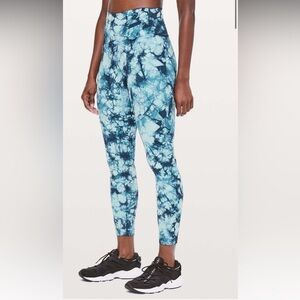 Lululemon Wunder Under Hi-Rise 7/8 Tight *Dual Shibori Full-On 25" Size 6 NWOT